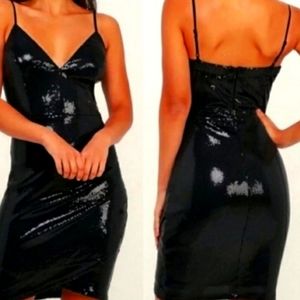 Lulu's All That Glistens Sequin Bodycon Dress NWT